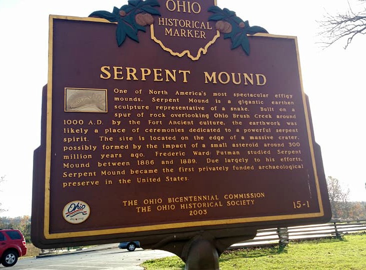 Visiting Serpent Mound in Peebles, Ohio