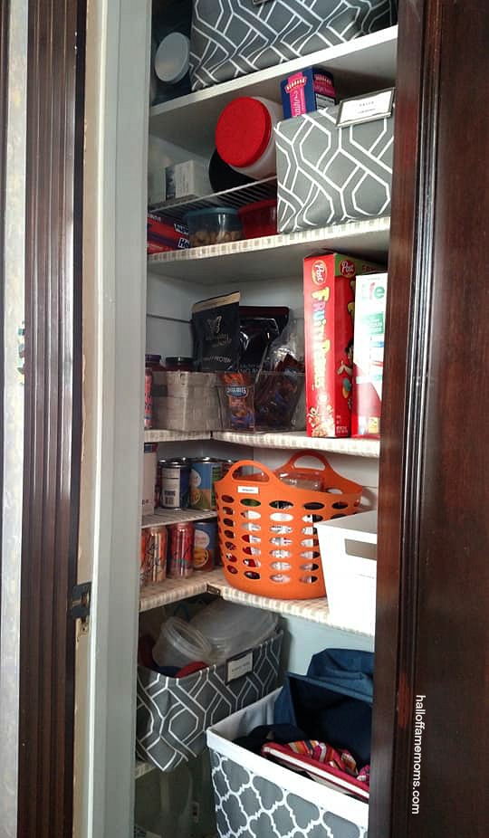 My simple small food pantry organization 