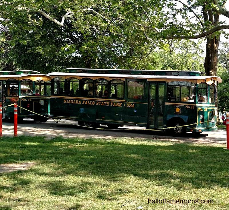 NY Niagara Falls State Park trolley 
