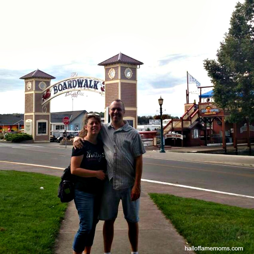 Eating at the Boardwalk on Put-in-Bay, Lake Erie, Ohio