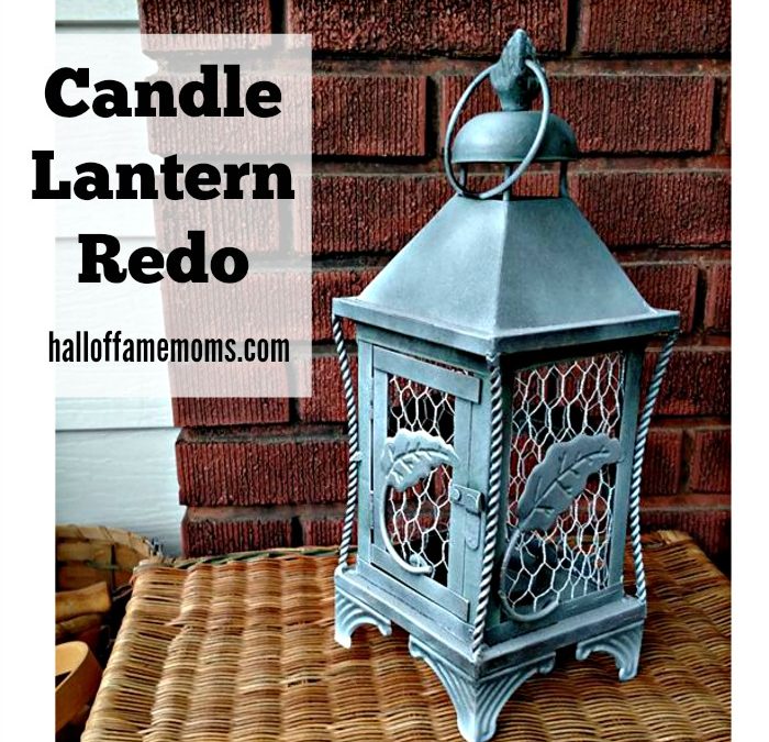 How to give a Candle Lantern a Cute Makeover