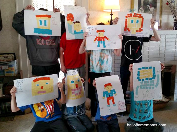 See inside our Homeschool Minecraft Club & Make a Math Mosaic