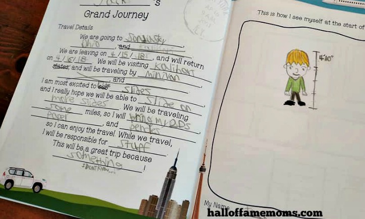 My Family Adventure Journal review – kids travel diary