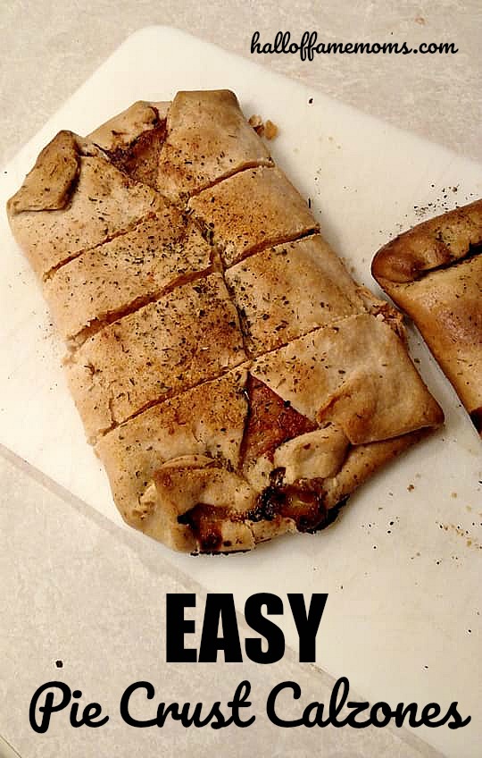 How to make easy pie crust calzones. 