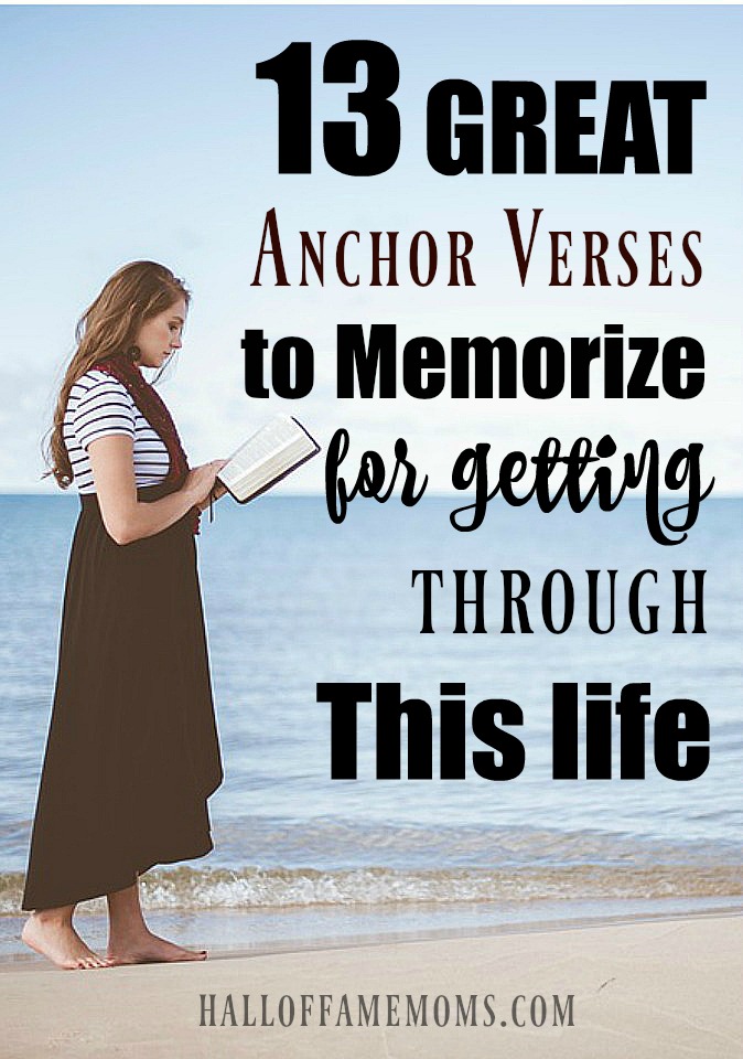 Great scripture verses for struggles in life. Anchor verses. KJV