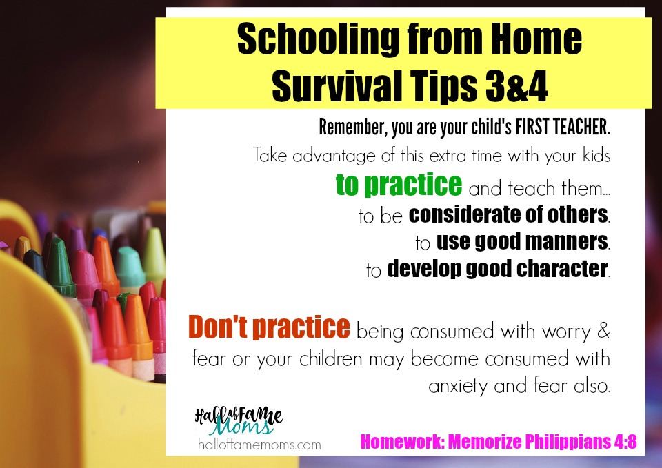 schooling from home tips to avoid mom guilt