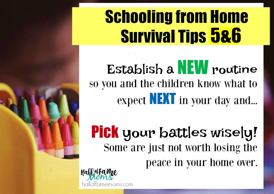 establish a new routine when your kids are home - survive this virus crisis