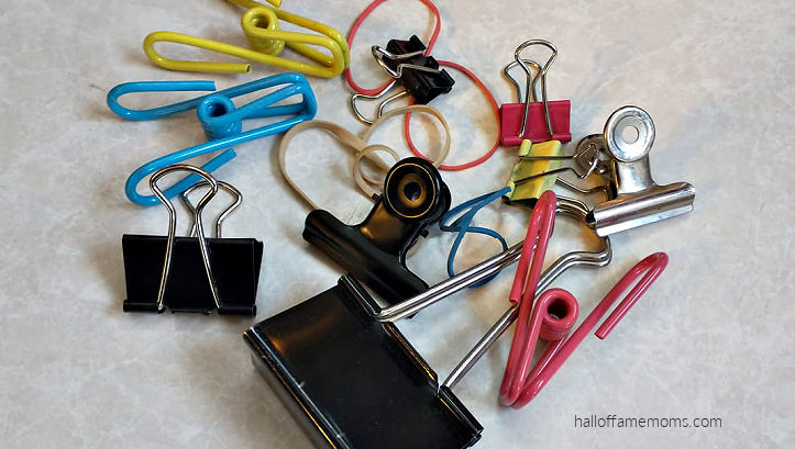 using clips and rubber band hacks