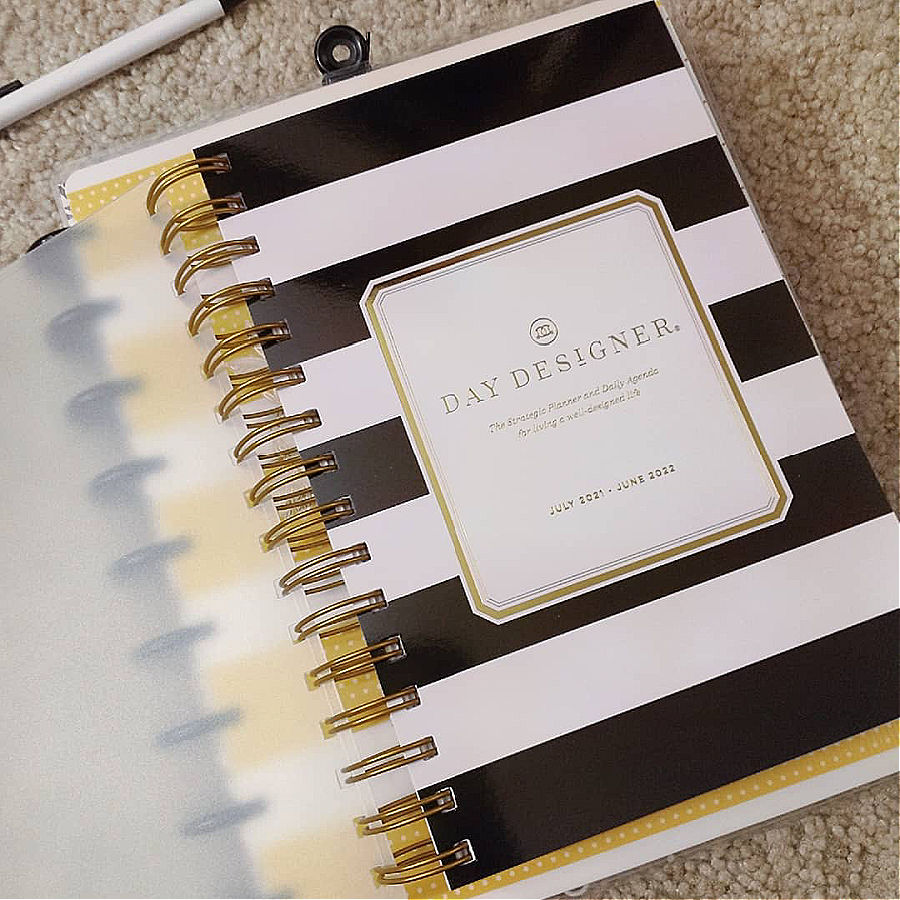 My Day Designer planner for keeping up with my high school senior.