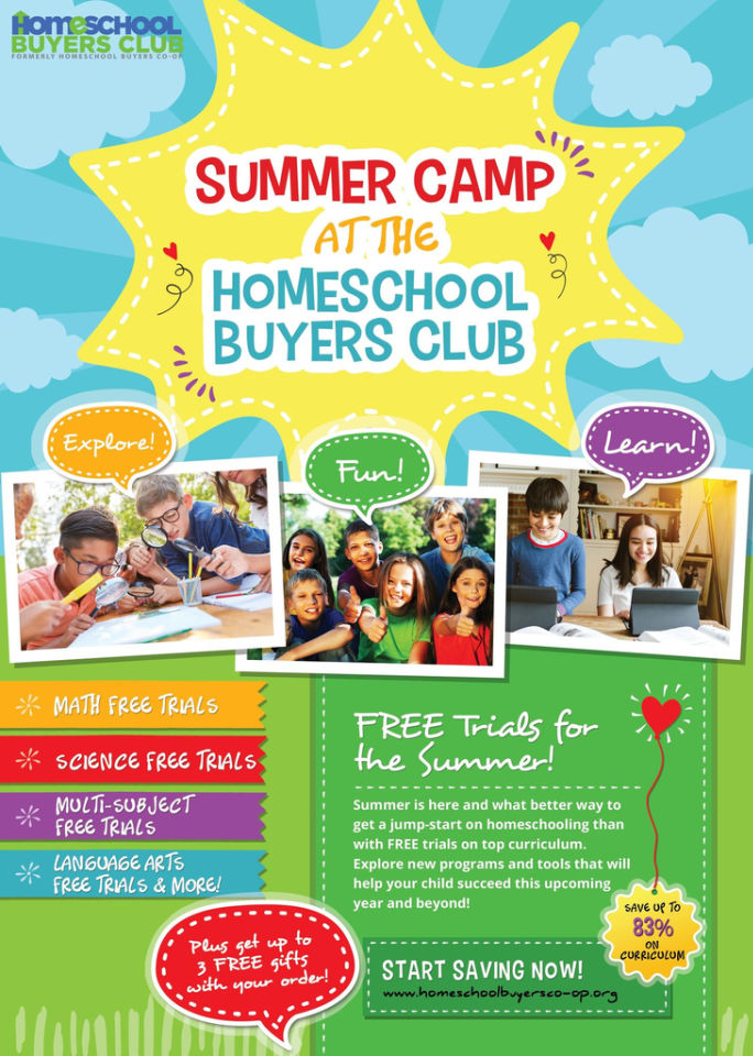 Summer camp at homeschool buyers club. 